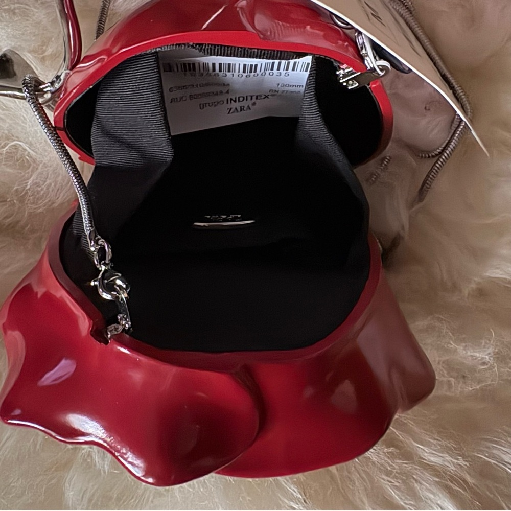 Zara Red Rose-Shaped Women's purse - Picture 9 of 10